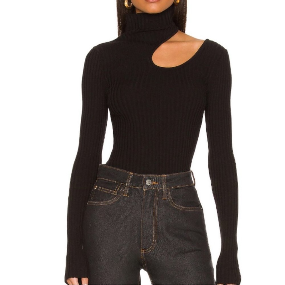 Anine Bing Black Turtleneck Sweater